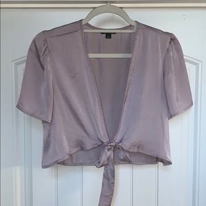 Lavender Silk Wild Fable Crop Top